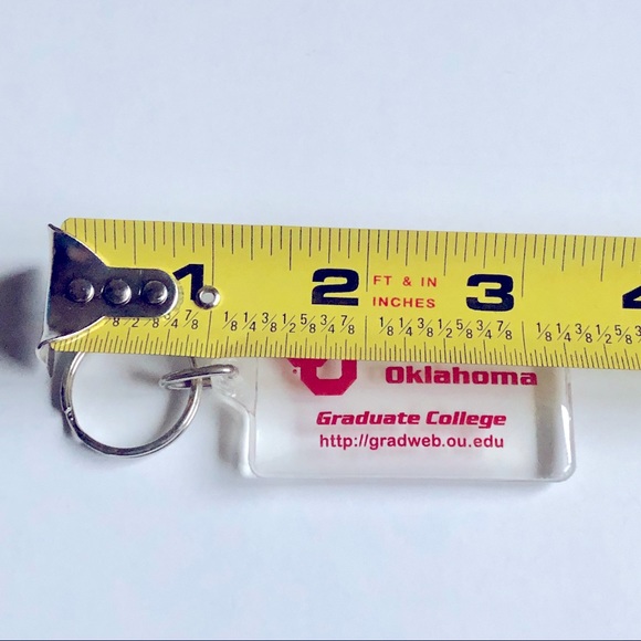 NEW Vintage OU Keychain University of Oklahoma Graduate College Unisex NWOT - Picture 3 of 8